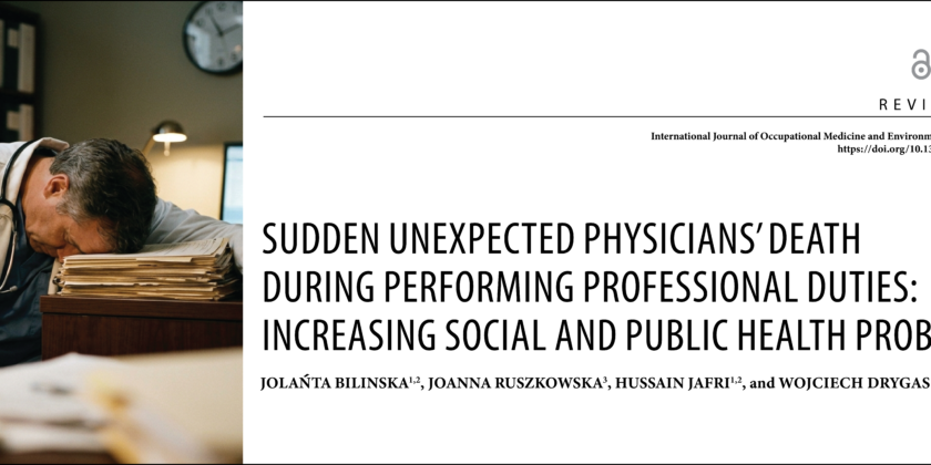New Study Highlights Sudden Physician Deaths as a Patient Safety and Public Health Concern